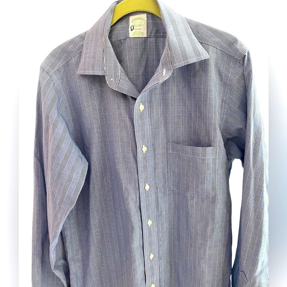 Brooks Brothers Blue Button Down shirt. 35-1/2